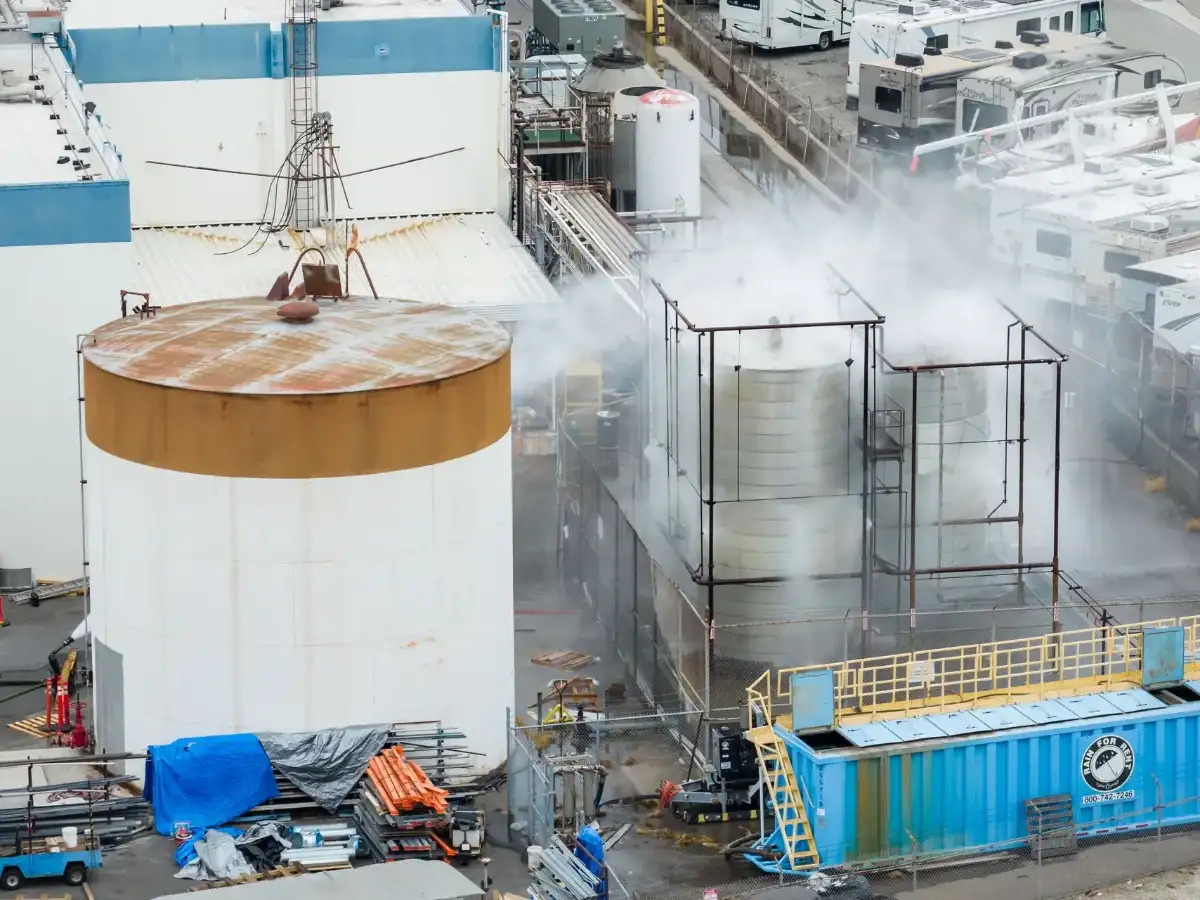 50,000 residents evacuated as Southern California officials trying to prevent explosion or leak from damaged chemical tank