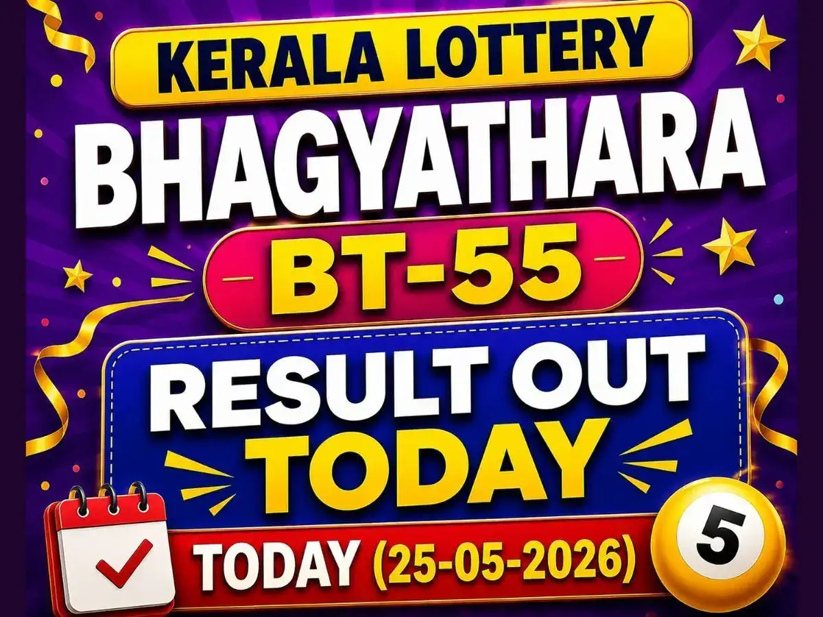 Kerala Lottery Bhagyathara BT-55 result out today (25-05-2026); check Rs 1 crore prize winning number and full list here