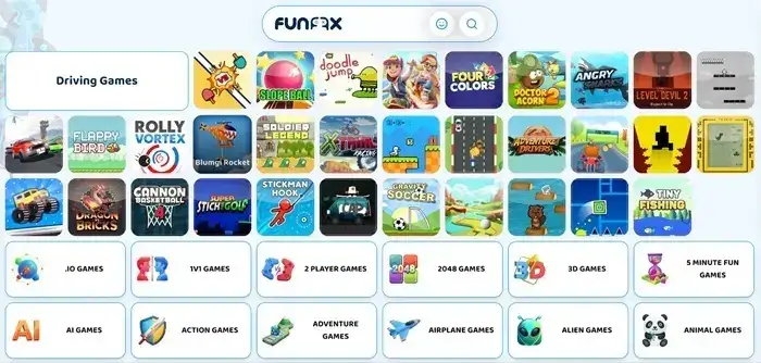 Html5 App Style Funox brings new browser games for players looking for instant online ...