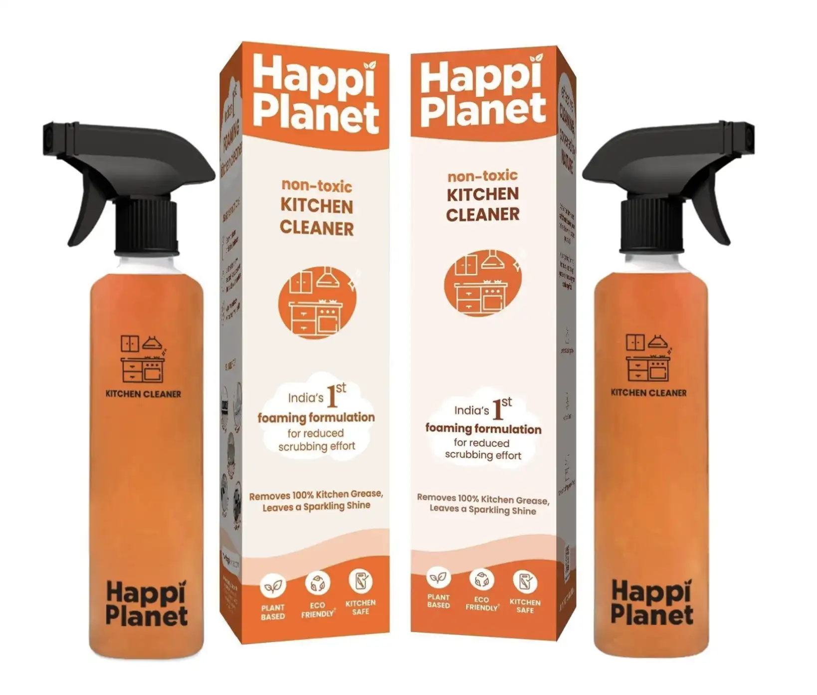 Image for HappiPlanetKitchenCleanerSprayPackof2(500ml)