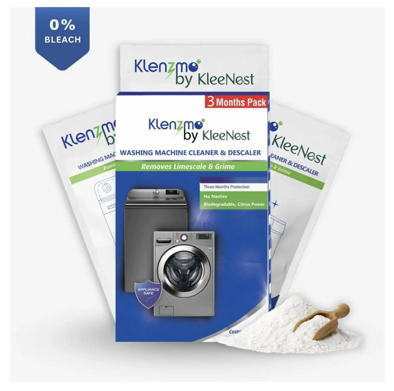 Image for KleenestKlenzmoWashingMachineDescalePowder(180g)
