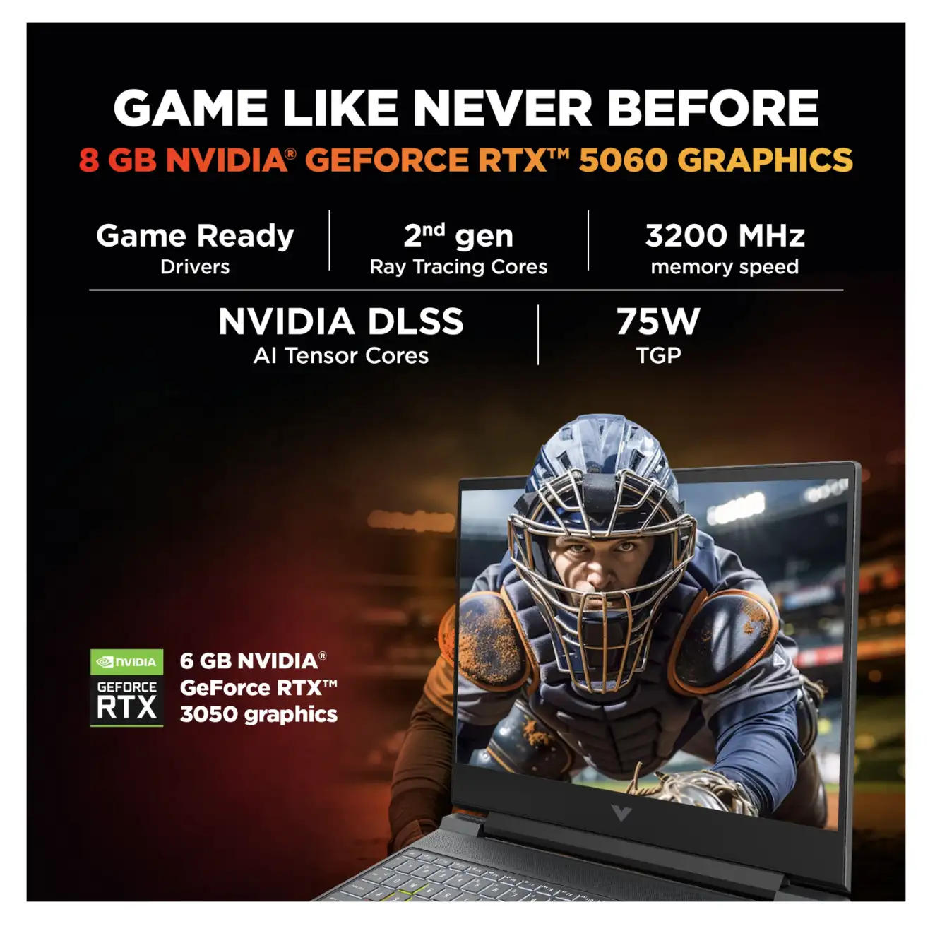 Image for HPVictusInteli513thGen13420HRTX305016GB%2F512GBStandardEditionGamingLaptop