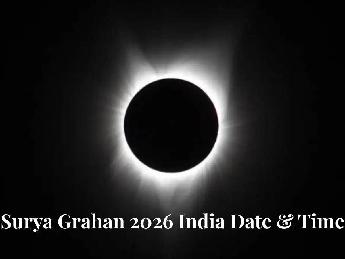 Surya Grahan 2026 Date and Time: When will this year's second solar eclipse be visible in India? Check date, timings and sutak details