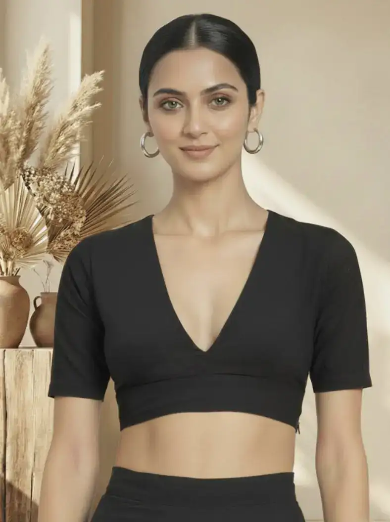 Image for ThevasaWomenV-NeckSareeBlouse