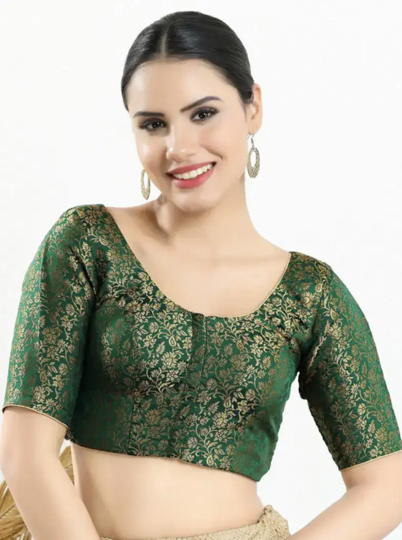 Image for VAMASRoundNeckReadymadeSareeBlouse