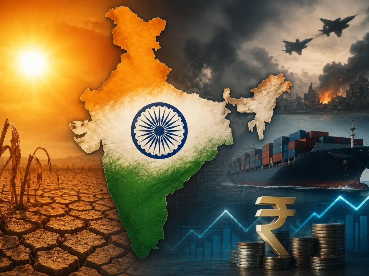 India steers boat through a risky channel between war clouds and El Nino