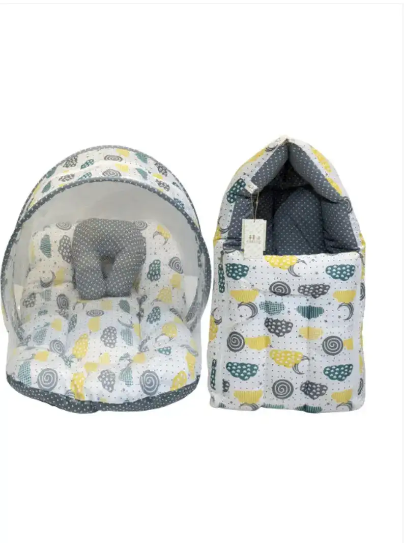 Image for FaretoInfantsPrintedPureCottonBabyBedSet