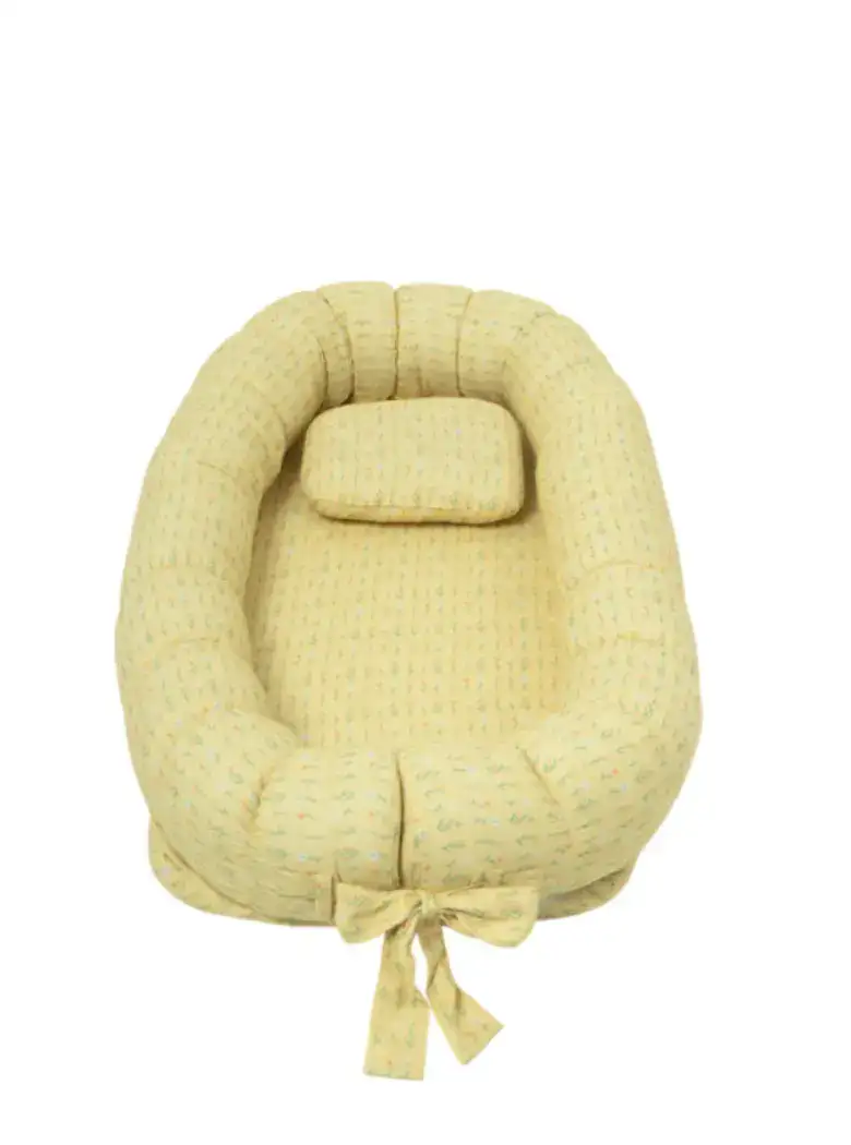 Image for TIDYSLEEPYellowPrintedPureCottonBabyNest