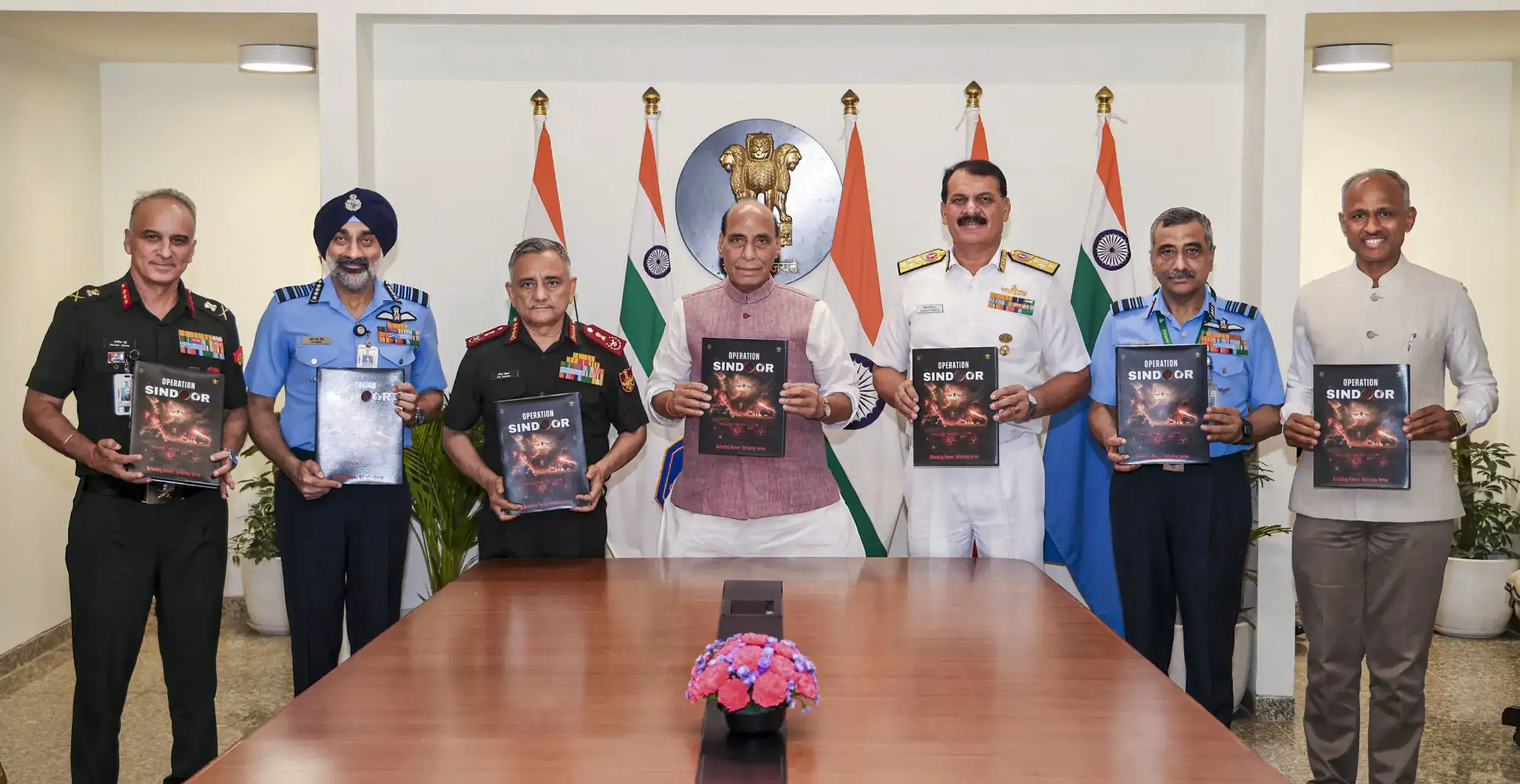 Rajnath Singh releases volume on Operation Sindoor with accounts of officers, aviators, other combatants