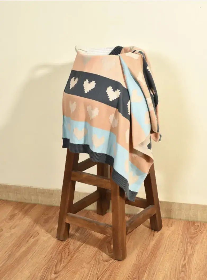 Image for MiArcusPrinted100%25CottonPremiumUltra-SoftKnittedMiniMeBlanket