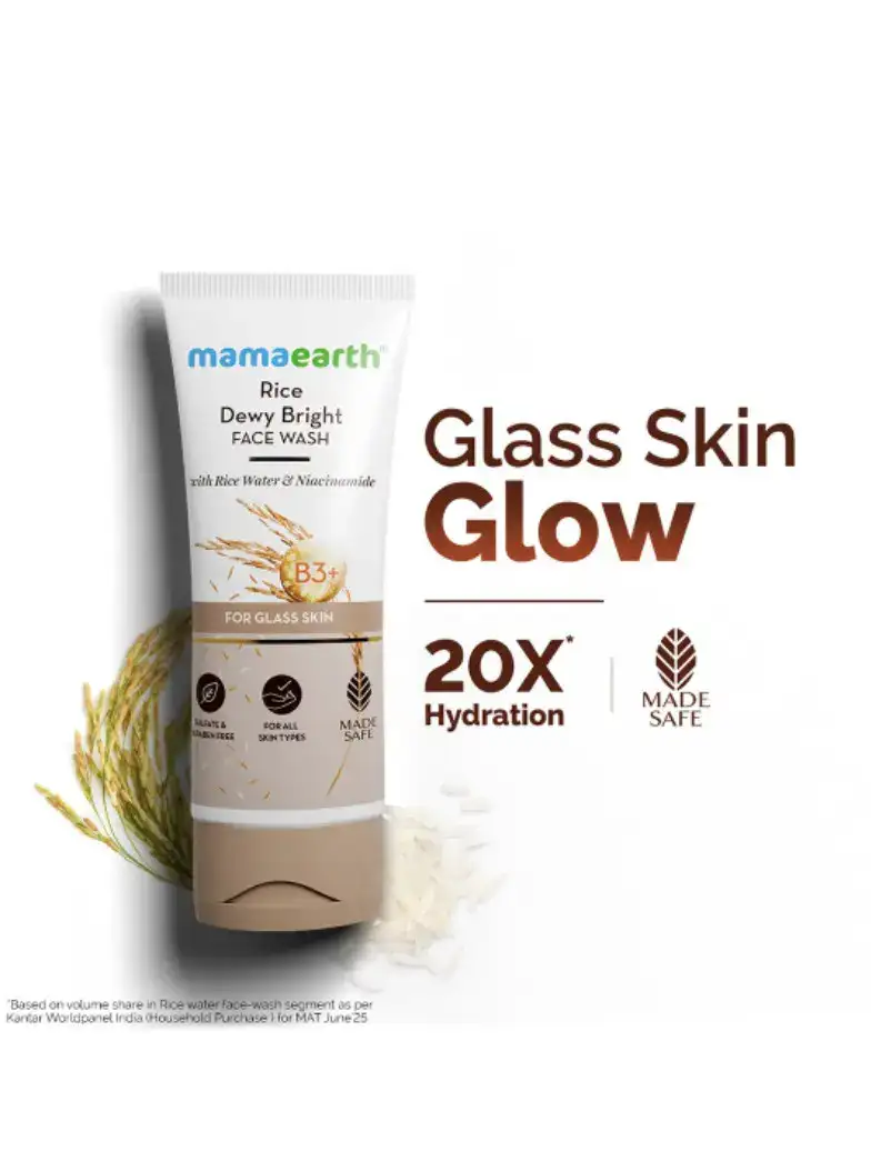 Image for MamaearthRiceFaceWashwithRiceWater%26Niacinamide