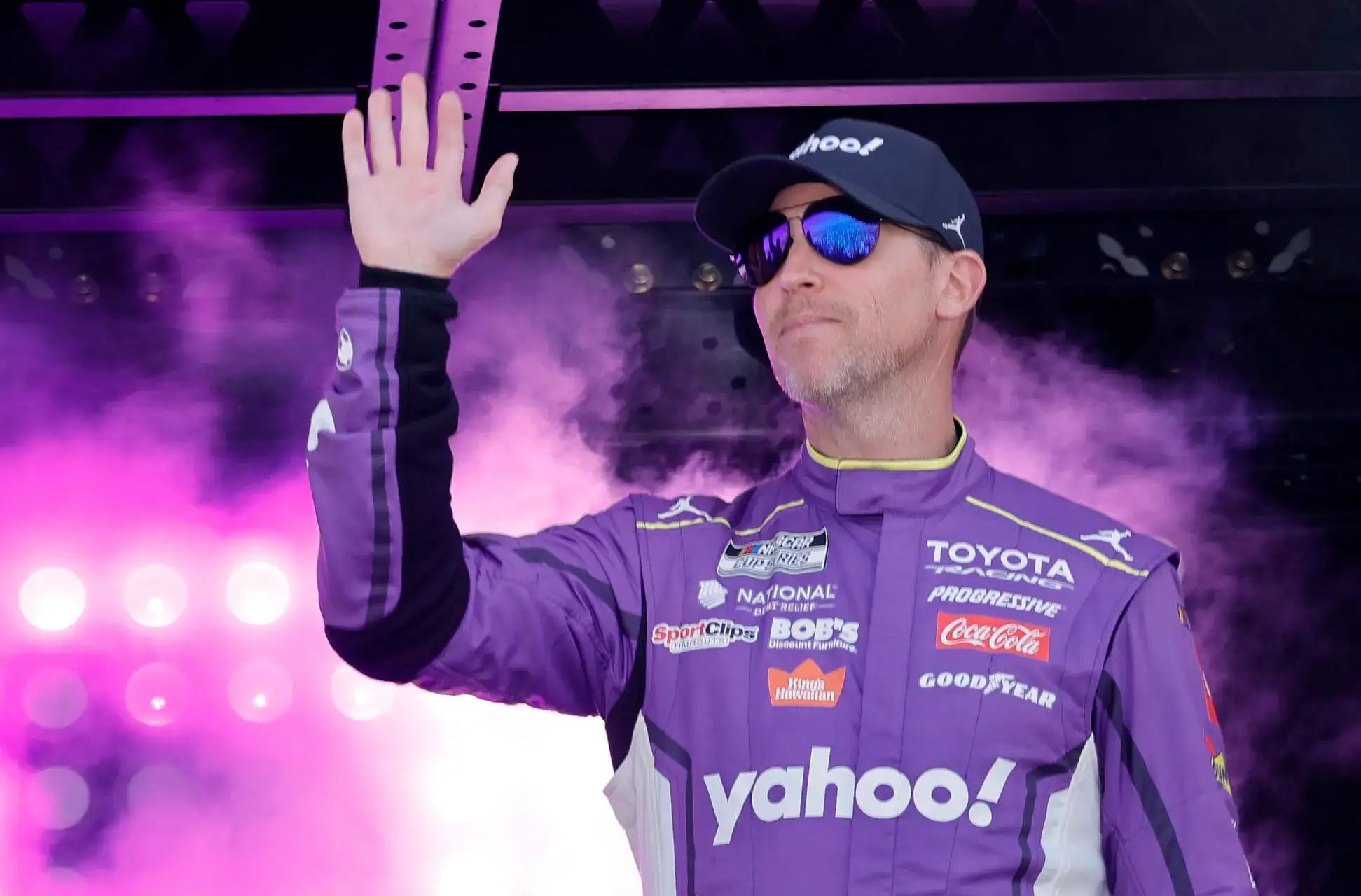 NASCAR ​Cup Series Nashville weather, how to watch: Denny Hamlin to start on pole after rain showers forced cancellation of qualifying