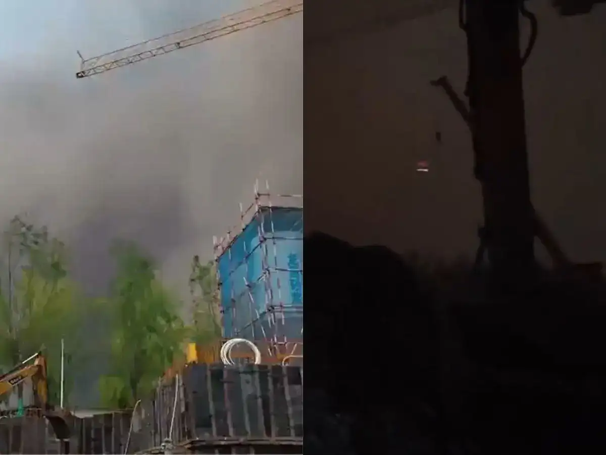 'Day turned into night': Watch giant wall of dust swallowing China's Harbin as rare sandstorm darkens skies with 13-level winds, flying debris and near-zero visibility