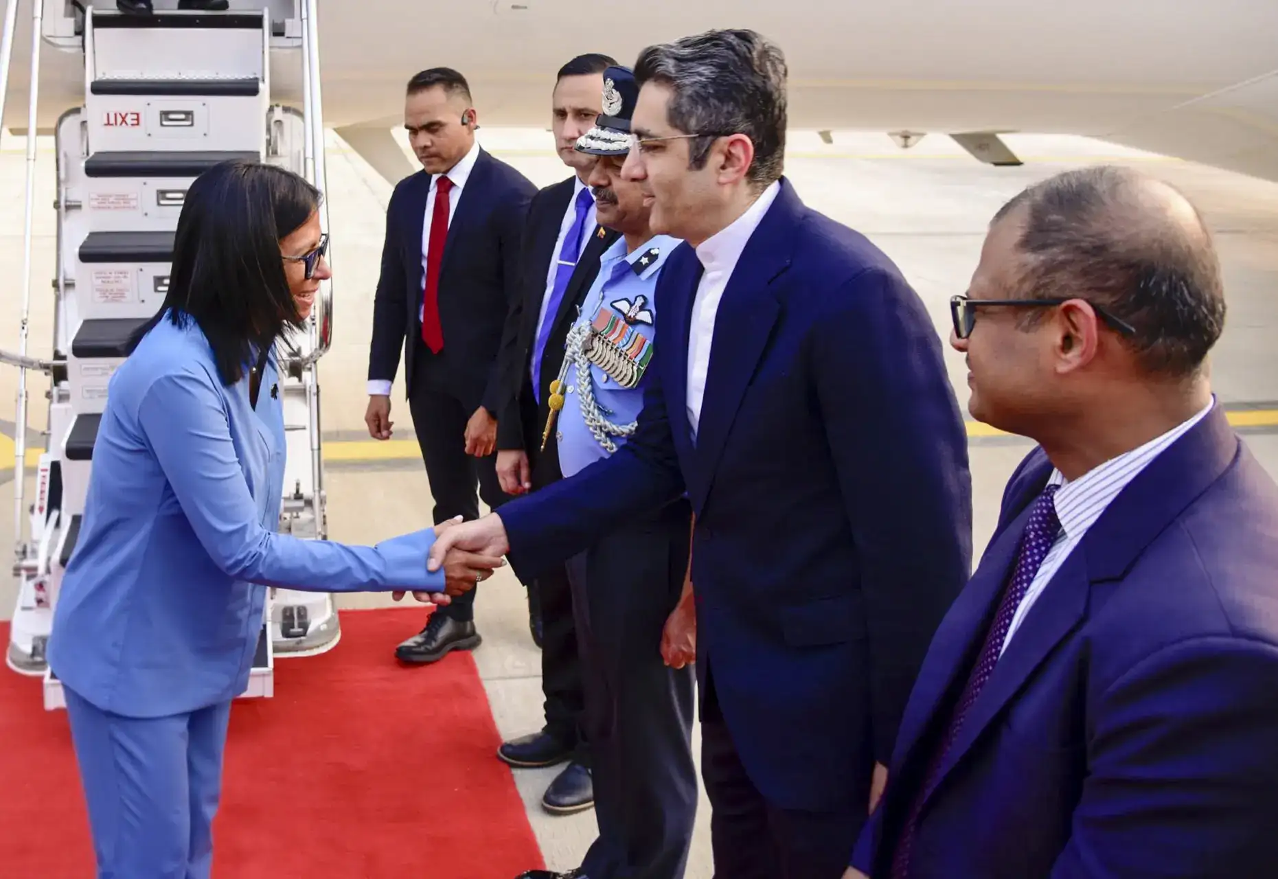 Venezuela's acting President Delcy Rodríguez begins India visit as oil ties deepen