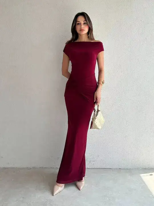 Image for StyleCast-Off-ShoulderBodyconMaxiDress