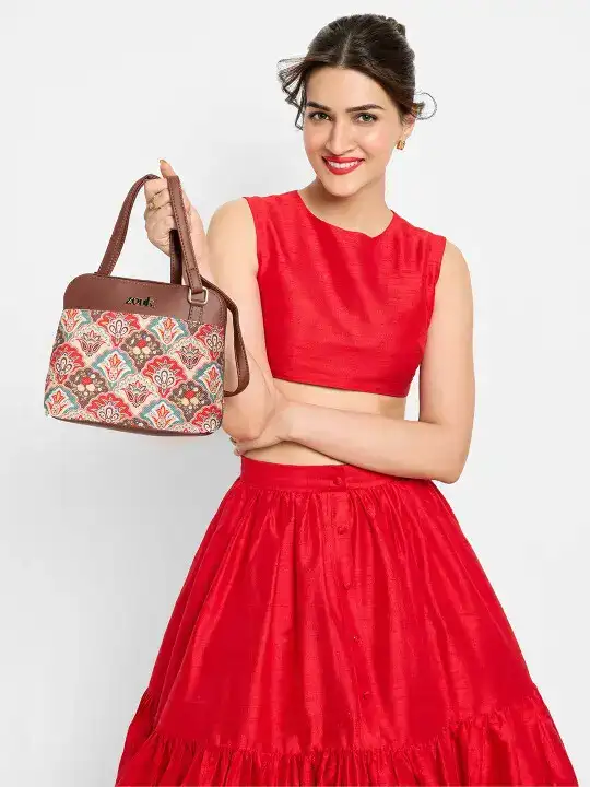 Image for ZOUK-EthnicMotifsPrintedStructuredSlingBag