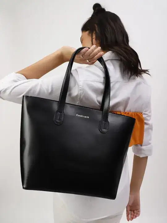 Image for Fastrack-Women'sIvoryBlackCollegeToteBag