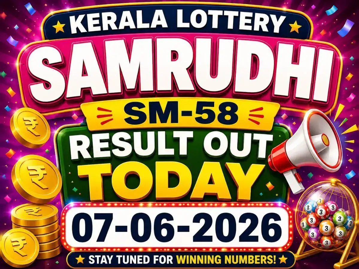 Kerala Lottery Samrudhi SM-58 result out today (07-06-2026);