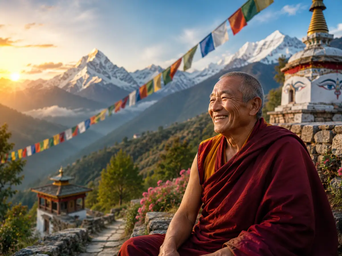 Tibetan proverb of the day: 'The secret to living well and l