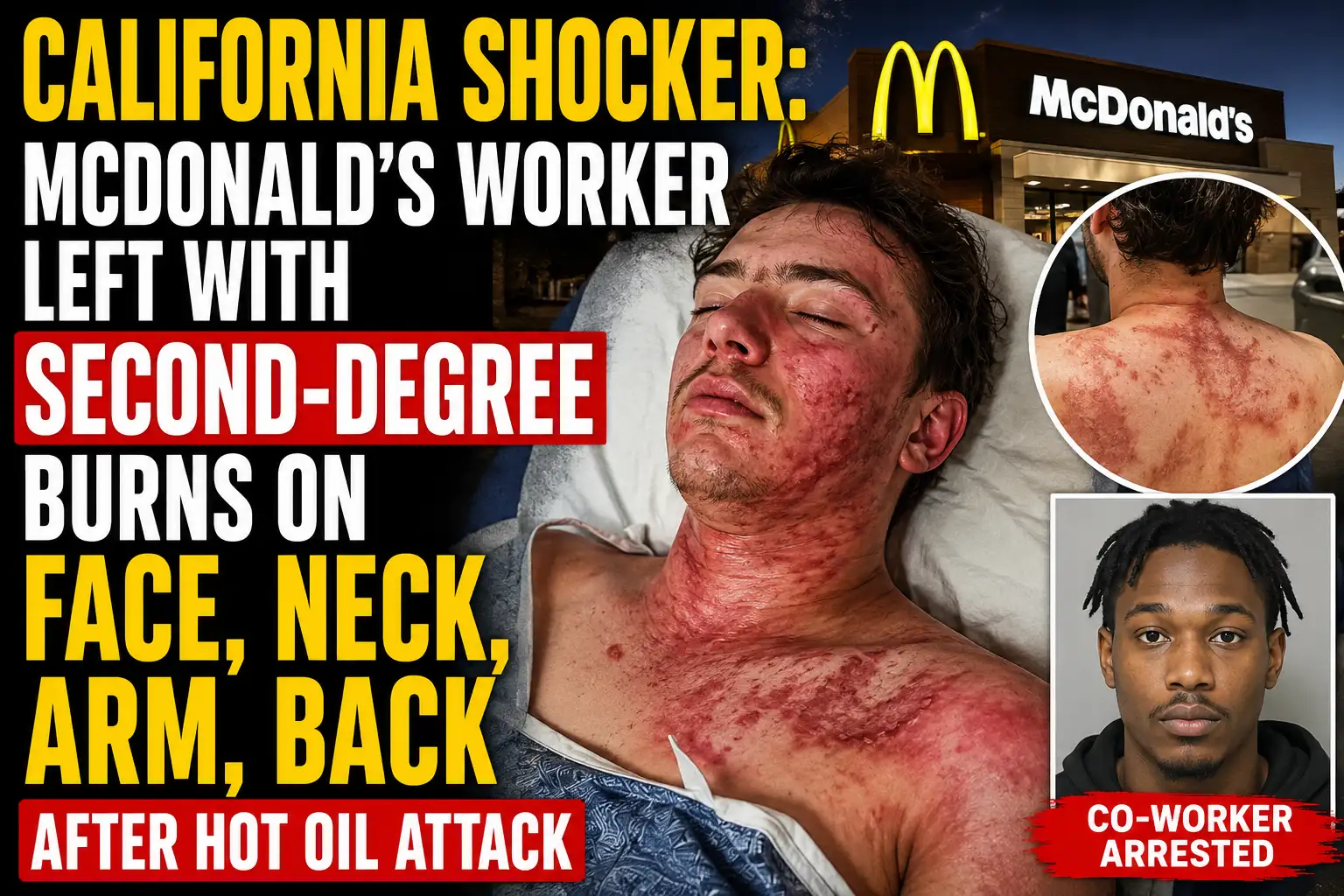 California shocker: McDonald’s worker left with se
