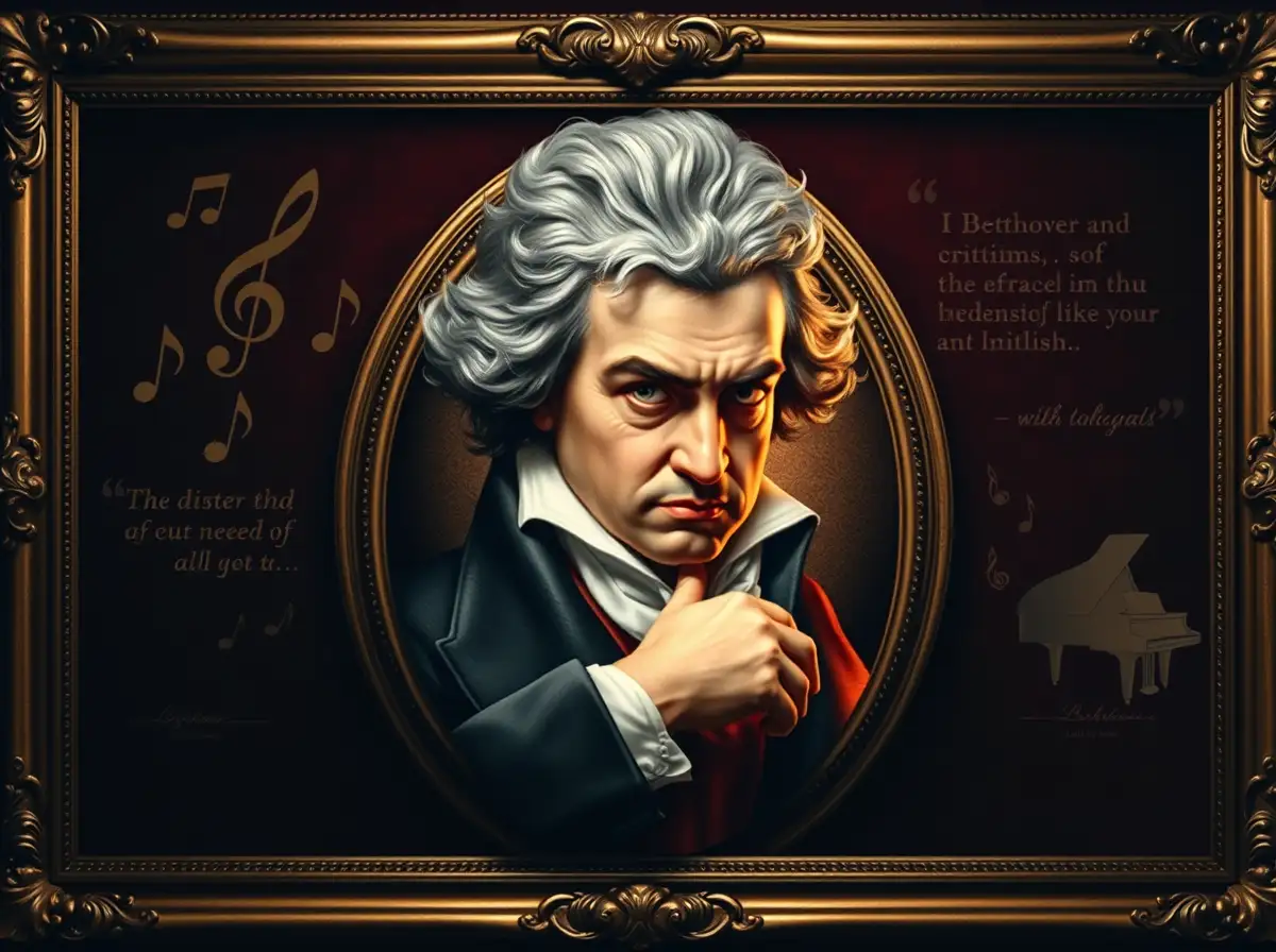 Quote of the day by Beethoven: 'A true artist is expected to