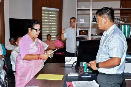 Manipur BJP chief files nomination papers for Rajya Sabha el
