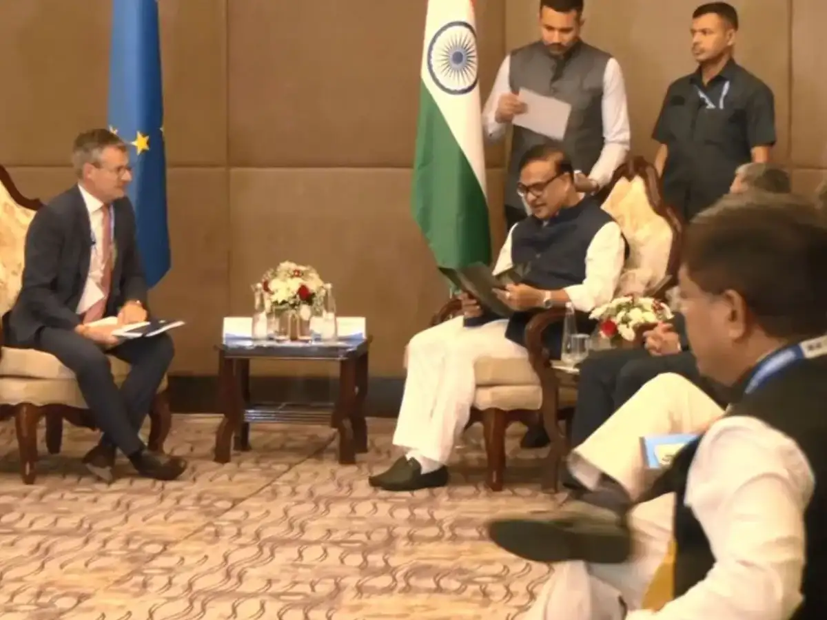 Assam CM Himanta Biswa Sarma meets 'Team Europe' d