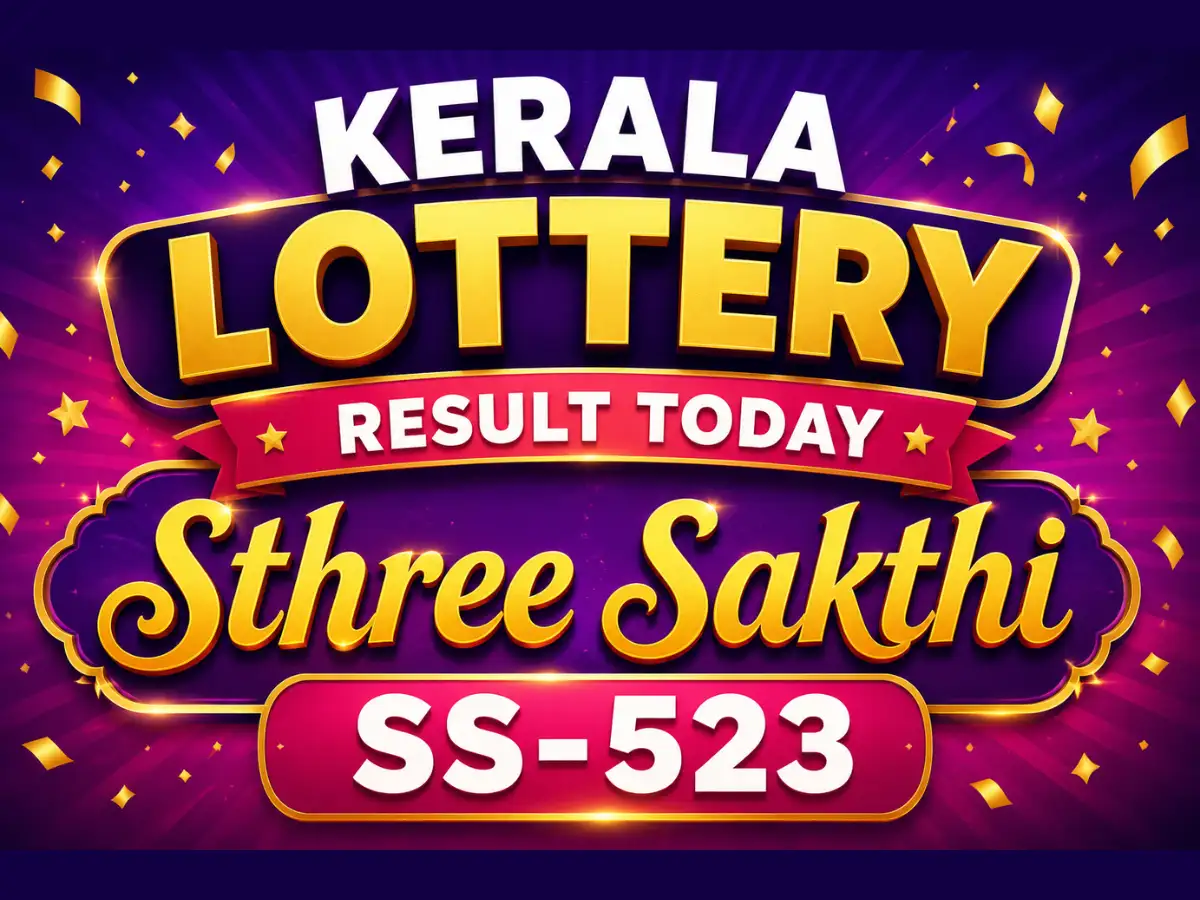 Kerala Lottery Result Today Sthree Sakthi SS-523 (09-06-2026