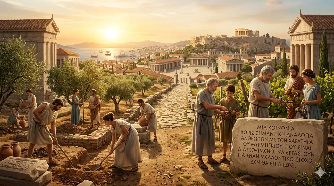 Greek proverb of the day: 'A society without a sig
