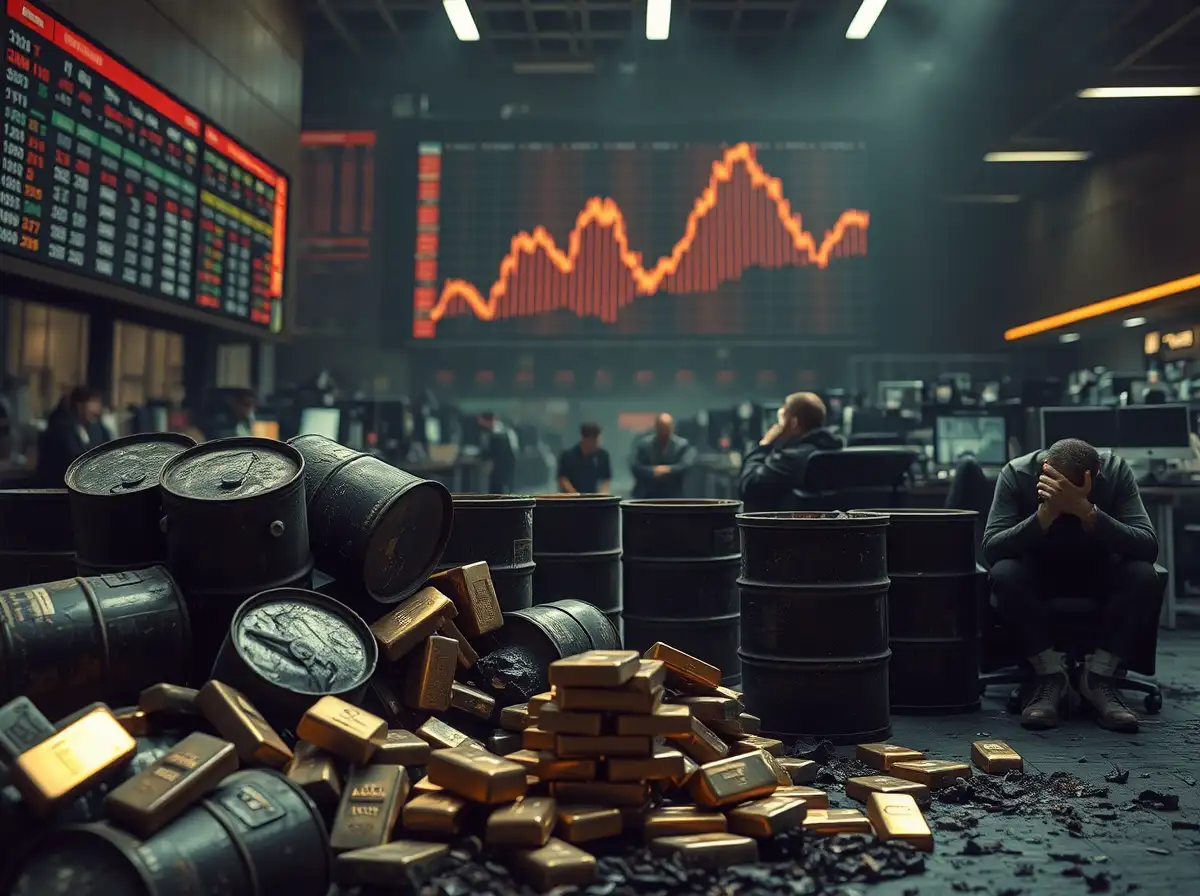 Why are oil prices up, while gold, silver prices down today 