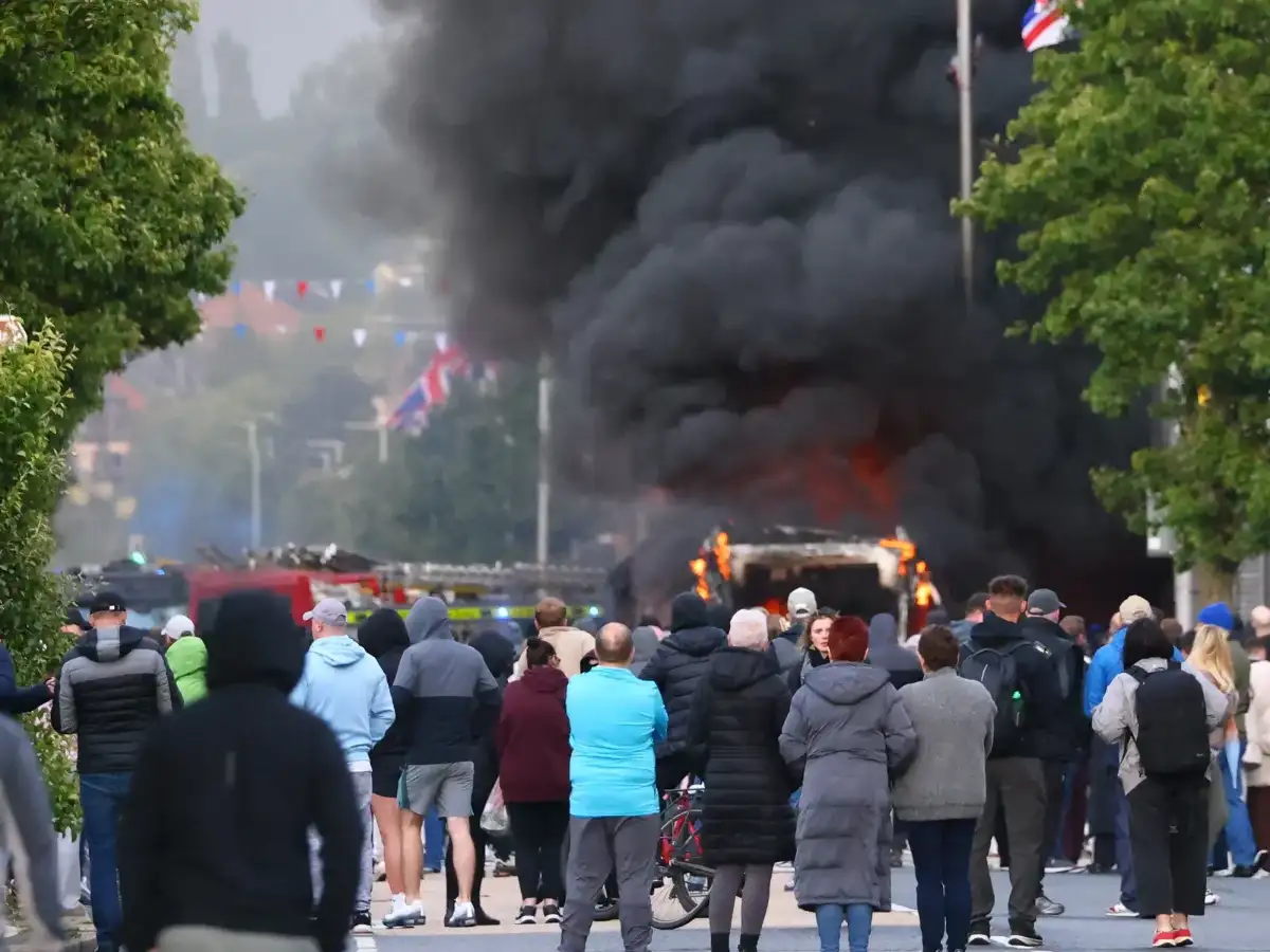 Anti-immigrant protests flare up across Belfast after knife 
