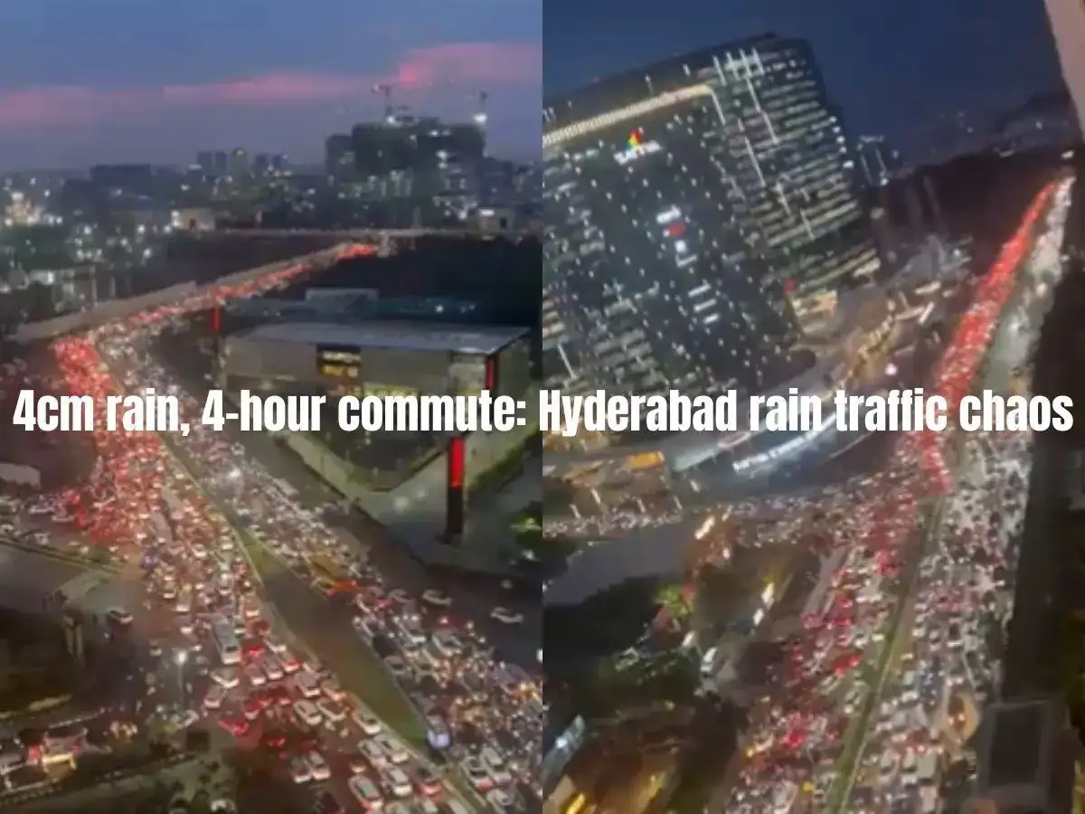 How 4 cm of rain brought Hyderabad’s IT corridor to a crawl;