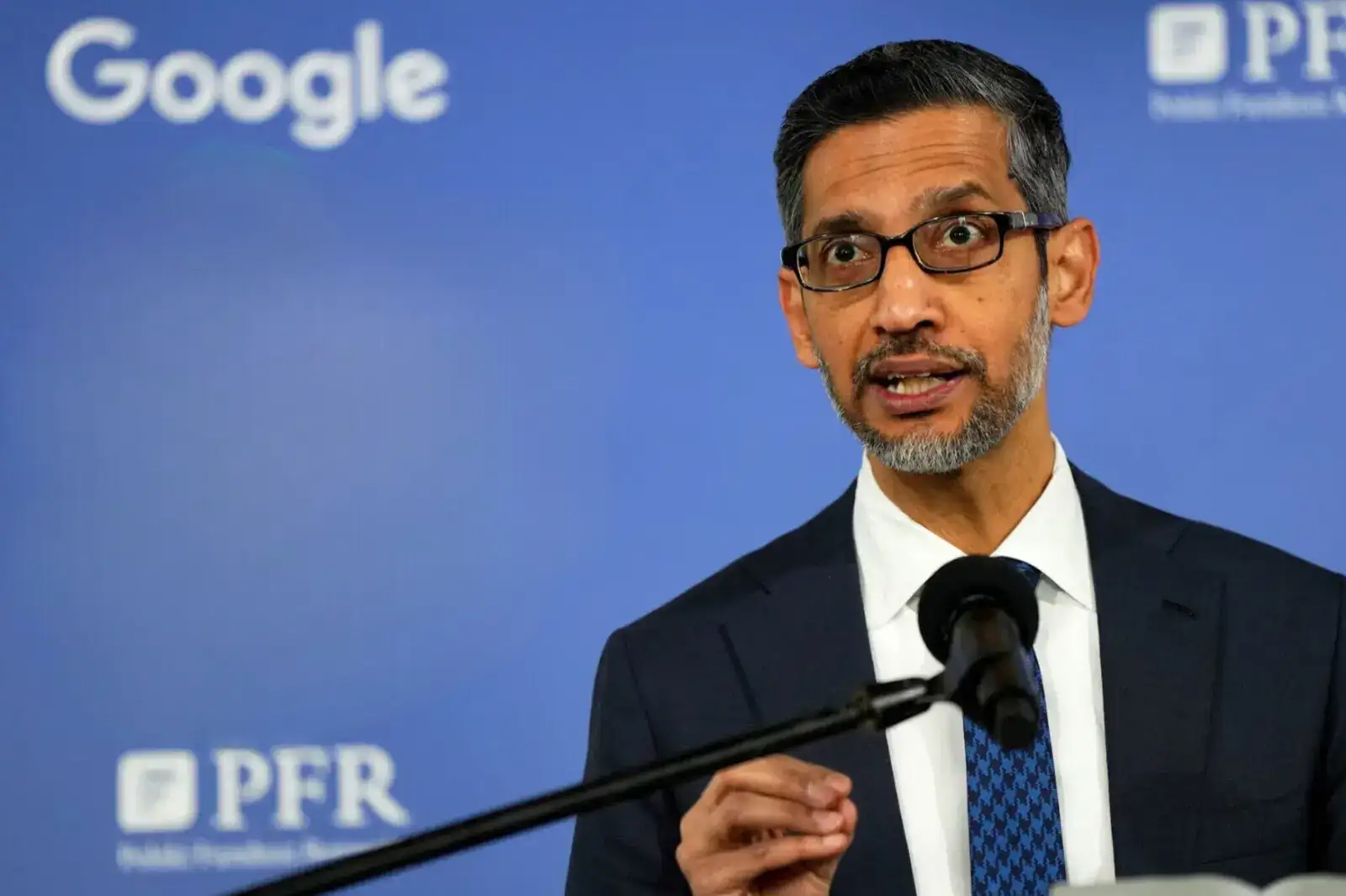 Quote of the Day by Sundar Pichai: "A person who is happy is