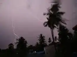 Extremely severe thunderstorm alert: High-speed winds, light