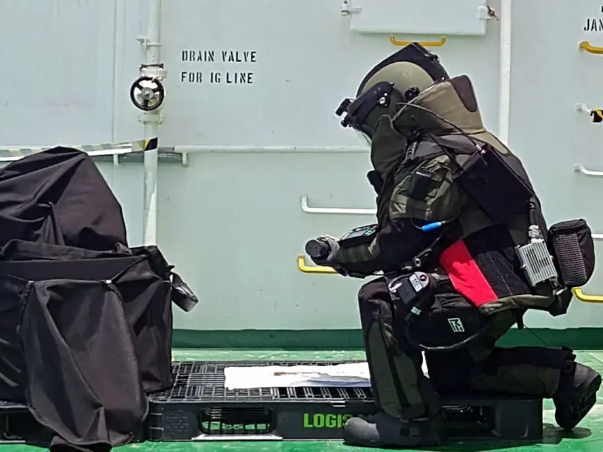 Indian Navy recovers unexploded missile warhead from tanker 