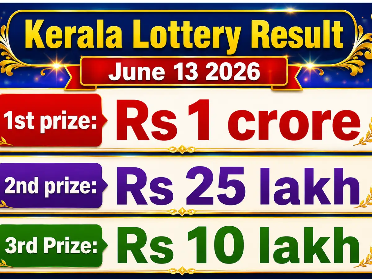 Kerala Lottery Result Today Karunya KR-757 (13-06-2026): Rs 1 crore, Rs 25 lakh and Rs 10 lakh prize-winning numbers
