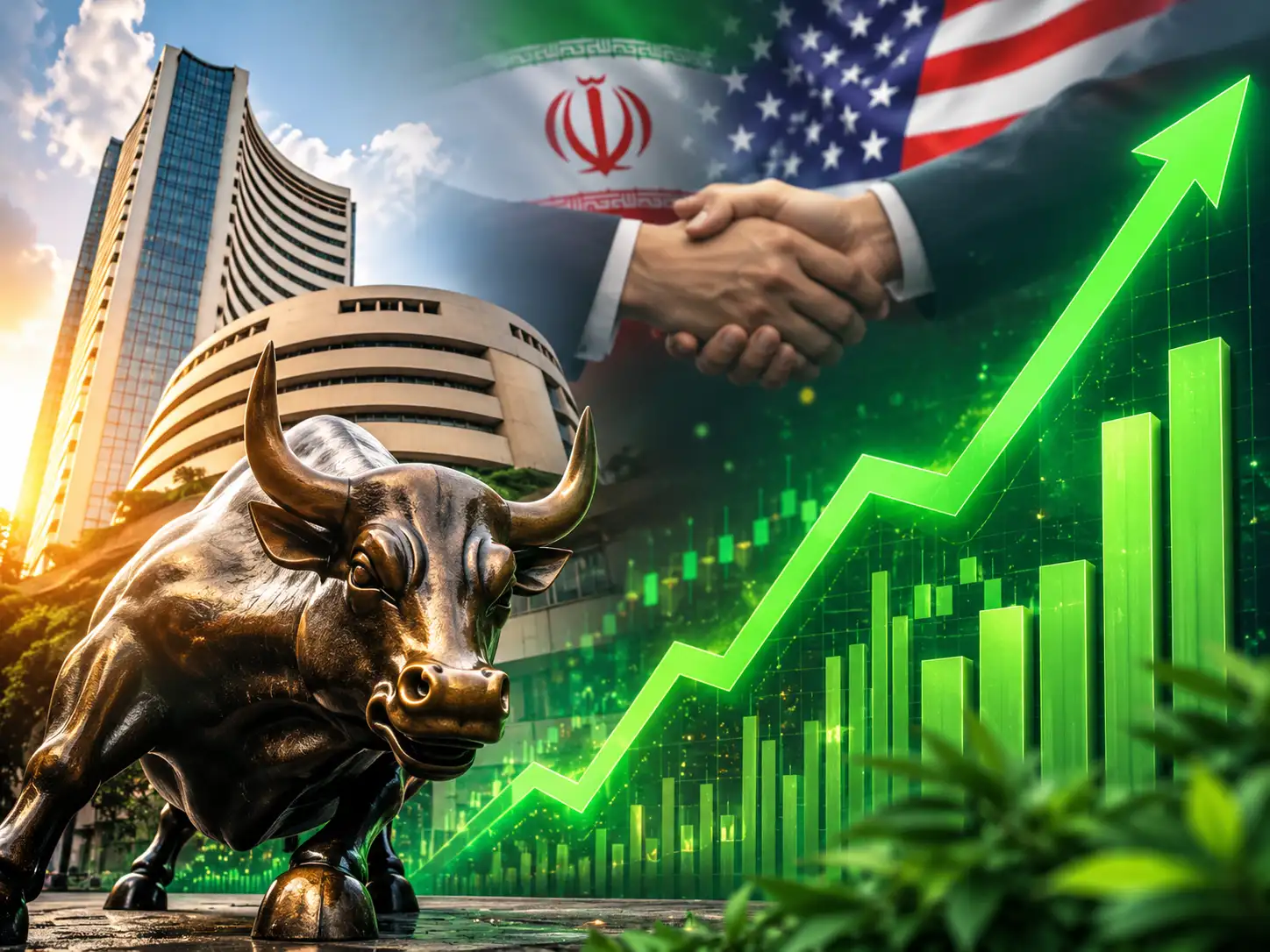 Rs 8L cr richer! Sensex zooms 1,100 pts, Nifty tops 24K. US-Iran truce among 5 drivers behind bull run