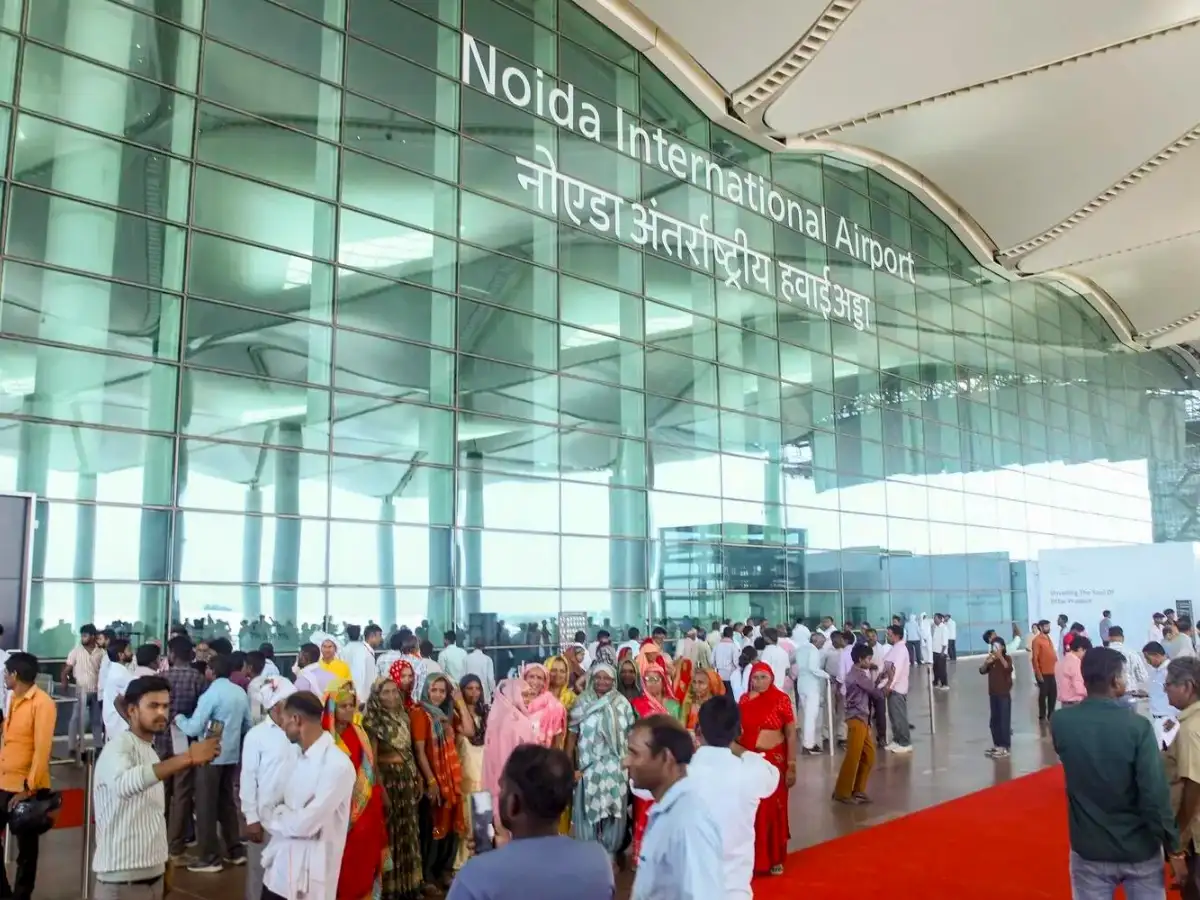 Jewar villagers who sold land for airport take inaugural flight