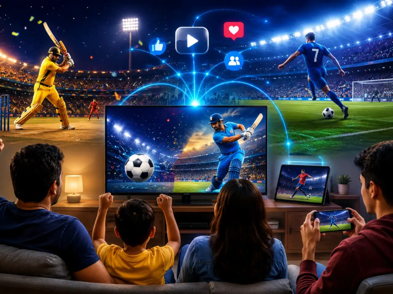 Live sports score big, keep fans glued across big &amp; small screens