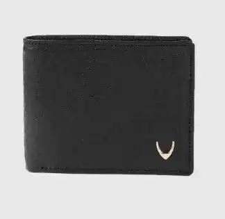 Image for Hidesign-Men'sBlackTexturedLeatherTwo-FoldWallet