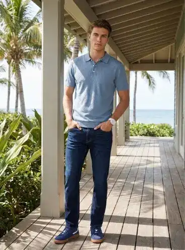Image for Nautica-MenStraightFitLightFadeStretchableJeans