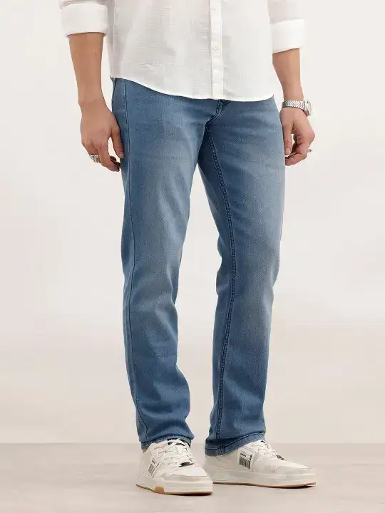 Image for WROGN-MenStraightFitLightFadeStretchableJeans