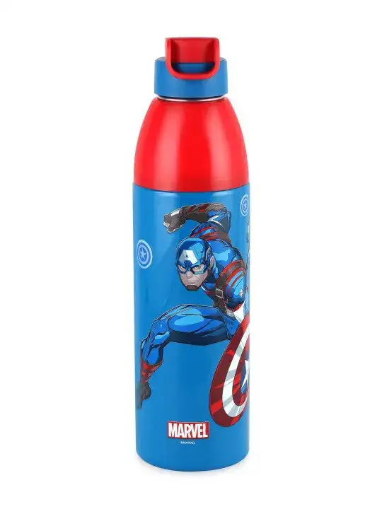 Image for Cello-KidzbeeUranus6003DCaptainAmericaBlueColdInsulatedSingleWaterBottle