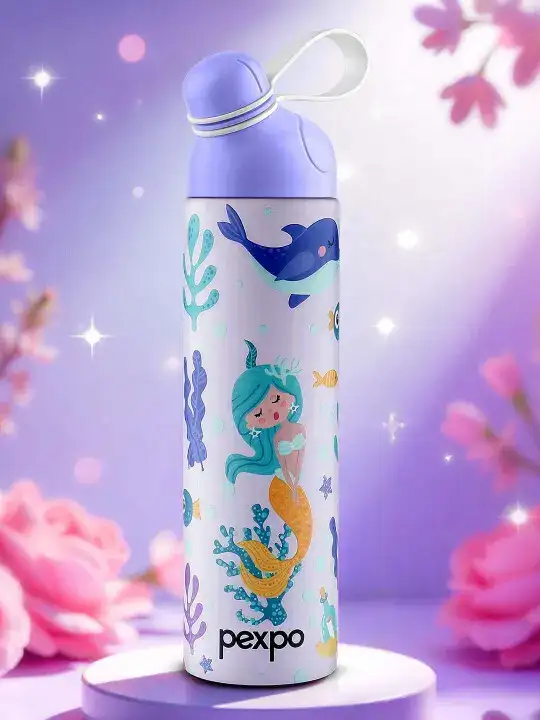 Image for Pexpo-PXP1063ConversationalStainlessSteelDoubleWallVacuumFlask