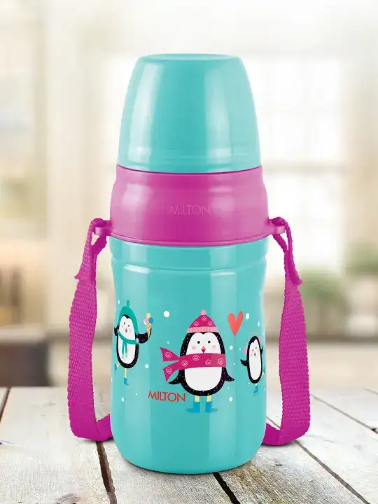 Image for Milton-KoolCheer400GreenInsulatedSchoolKidsWaterBottle