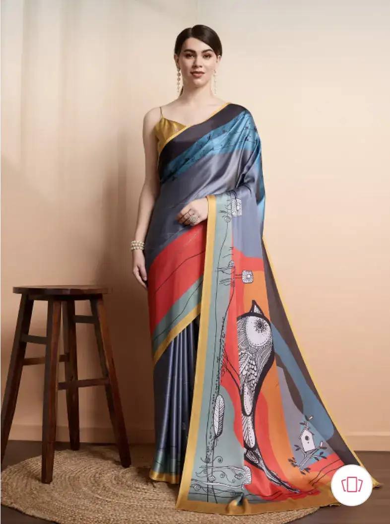 Image for RACHNAEthnicMotifsReady-to-WearSareeWithBlouse