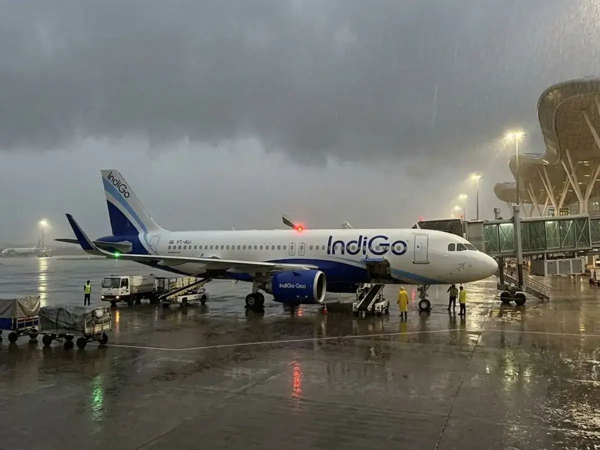 Stationary IndiGo plane suffers lightning strike at Kolkata airport