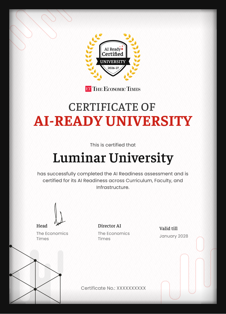 Framed ET AI-Ready certificate