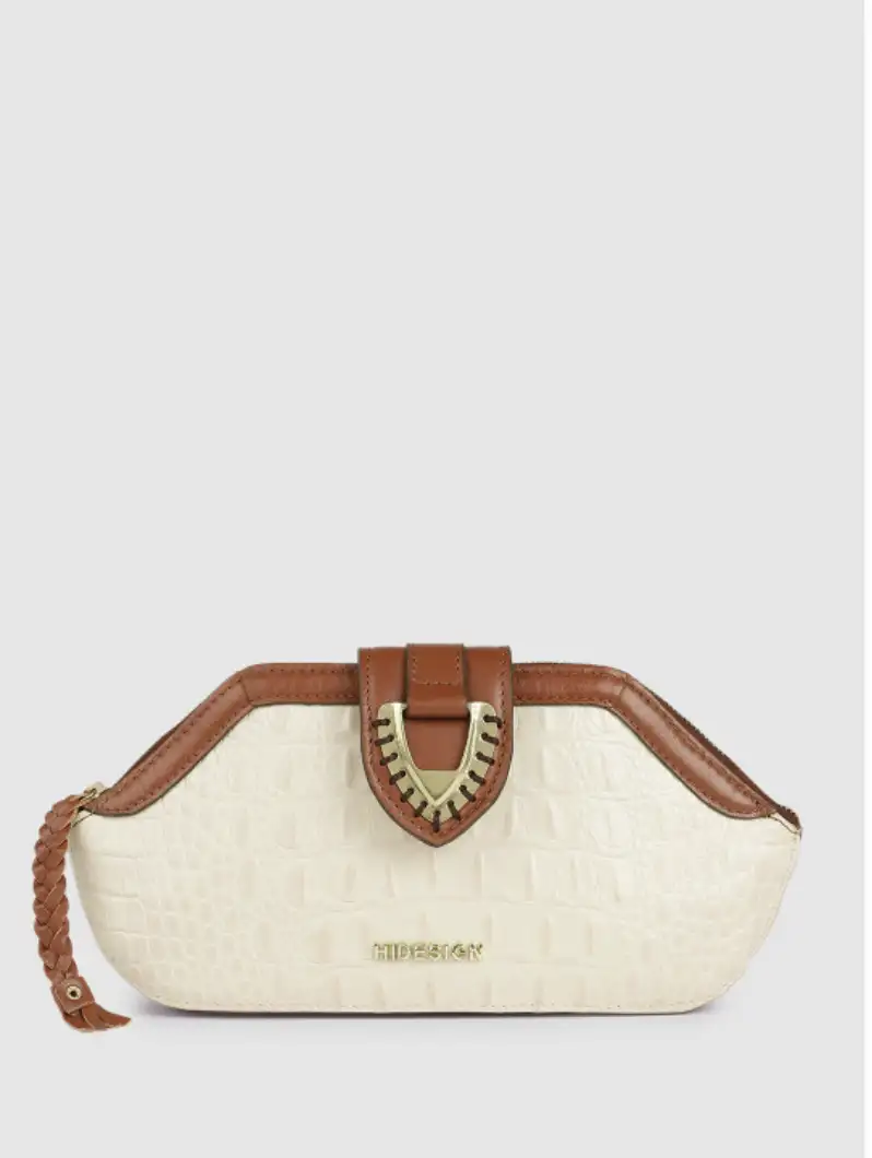 Image for HidesignLiyaTexturedAnimalPrintPurseClutch