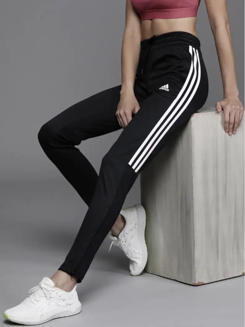 Image for ADIDASWomenBlackSolidSlimFitSERENOPTTrackPants